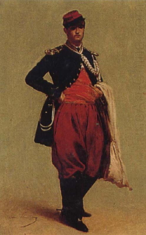 Portrait of Monet in Uniform, Claude Monet